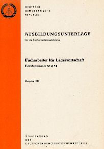 Titel Ausbildungsunterlage Facharbeiter fr Lagerwirtschaft